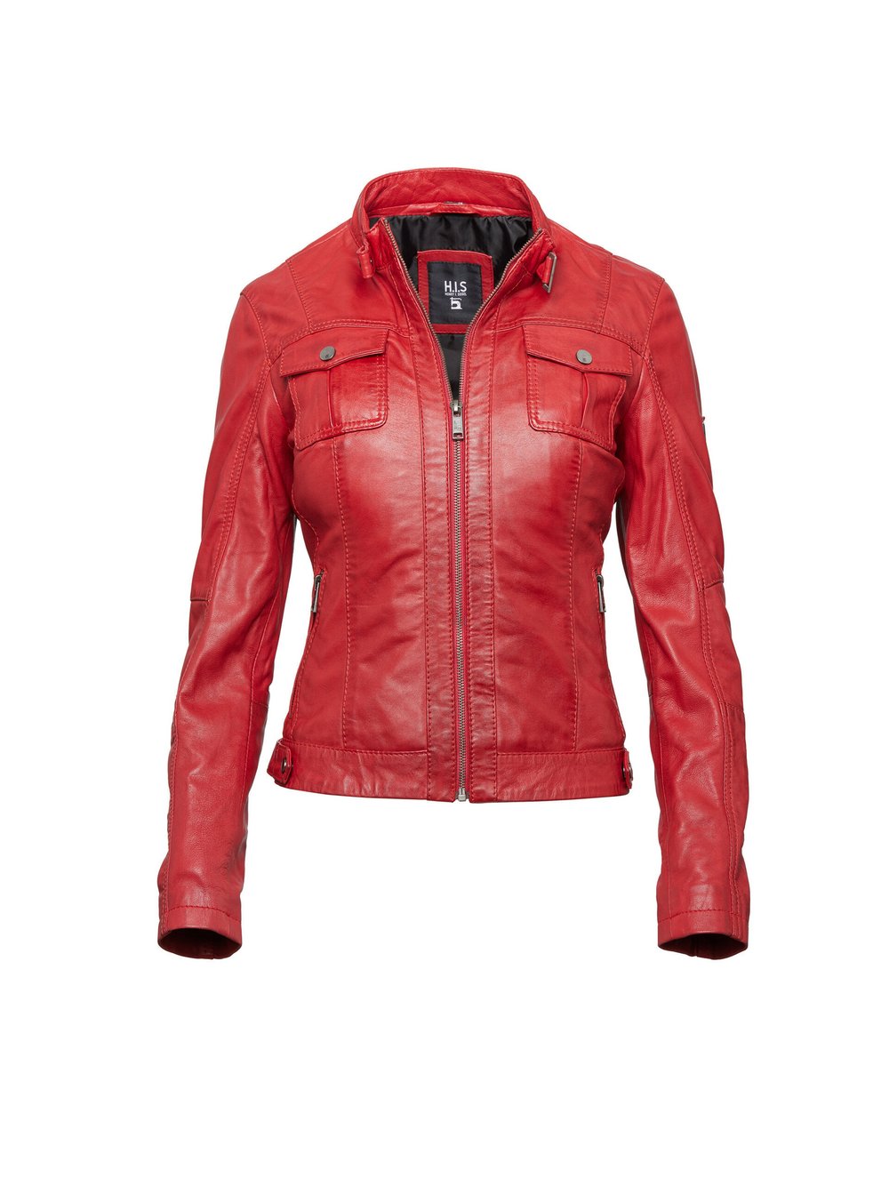 HIS Lederjacke Damen rot, 46