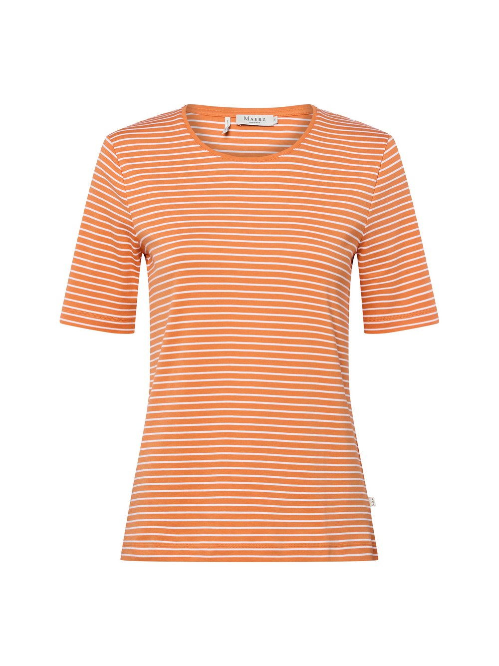 Thumbnail - MAERZ T-Shirt Damen Baumwolle mehrfarbig gestreift, 42