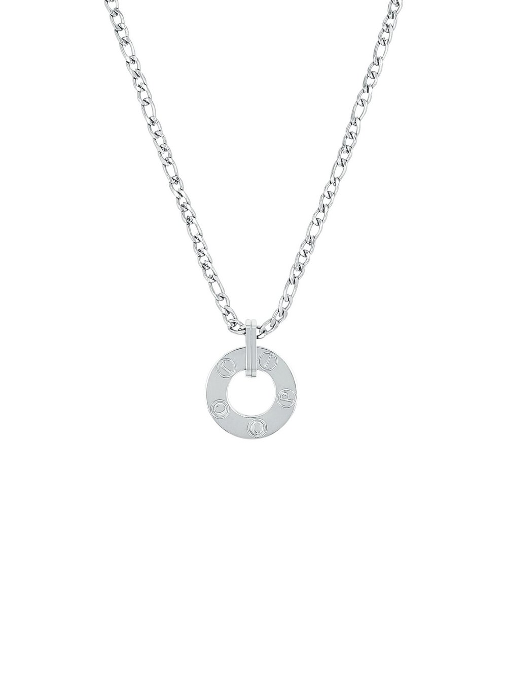 Joop Accessoires Kette mit Anhänger Damen Edelstahl silber, 50