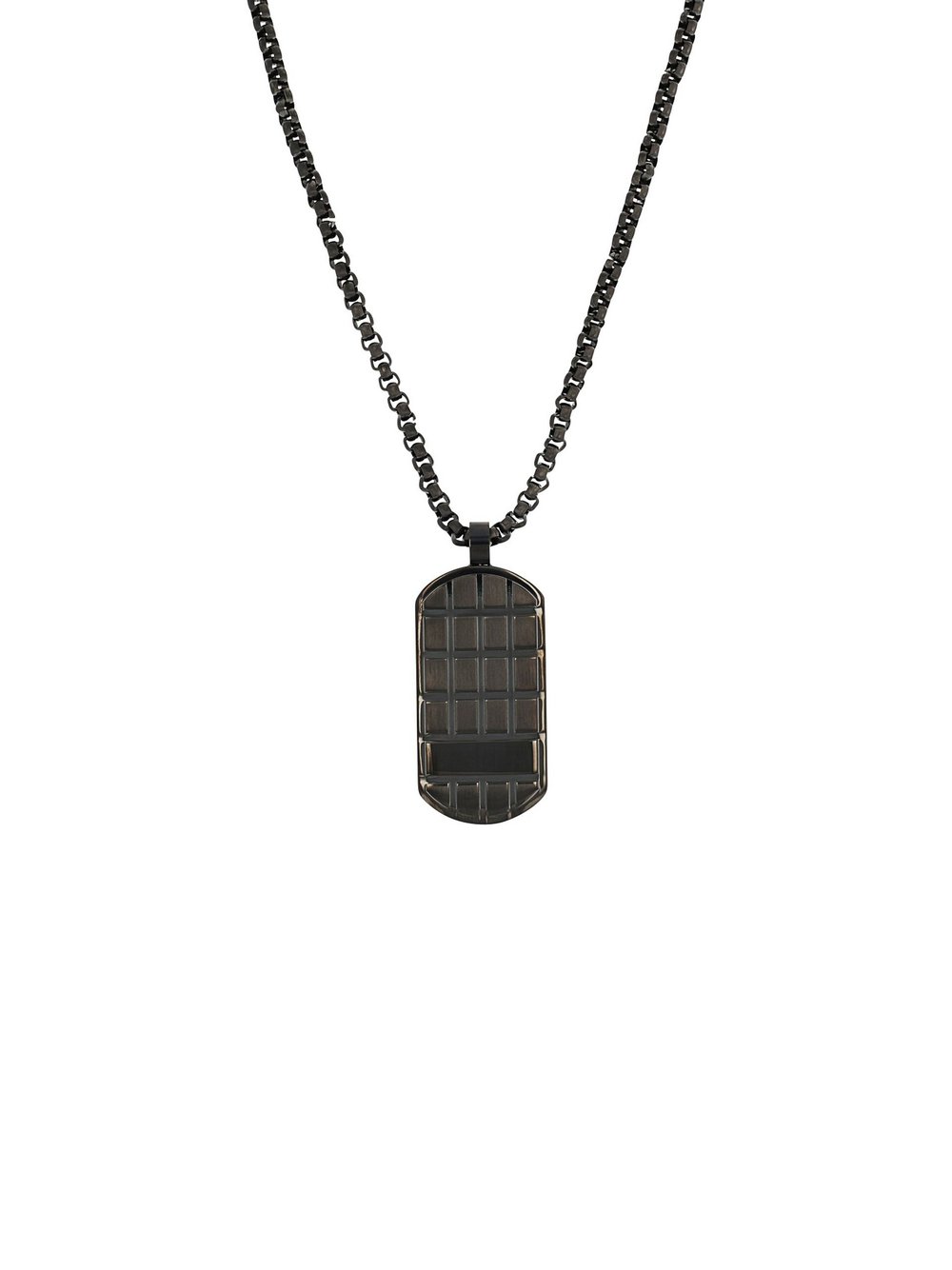 Thumbnail - s.Oliver Kette mit Anhänger Herren Edelstahl schwarz, 60