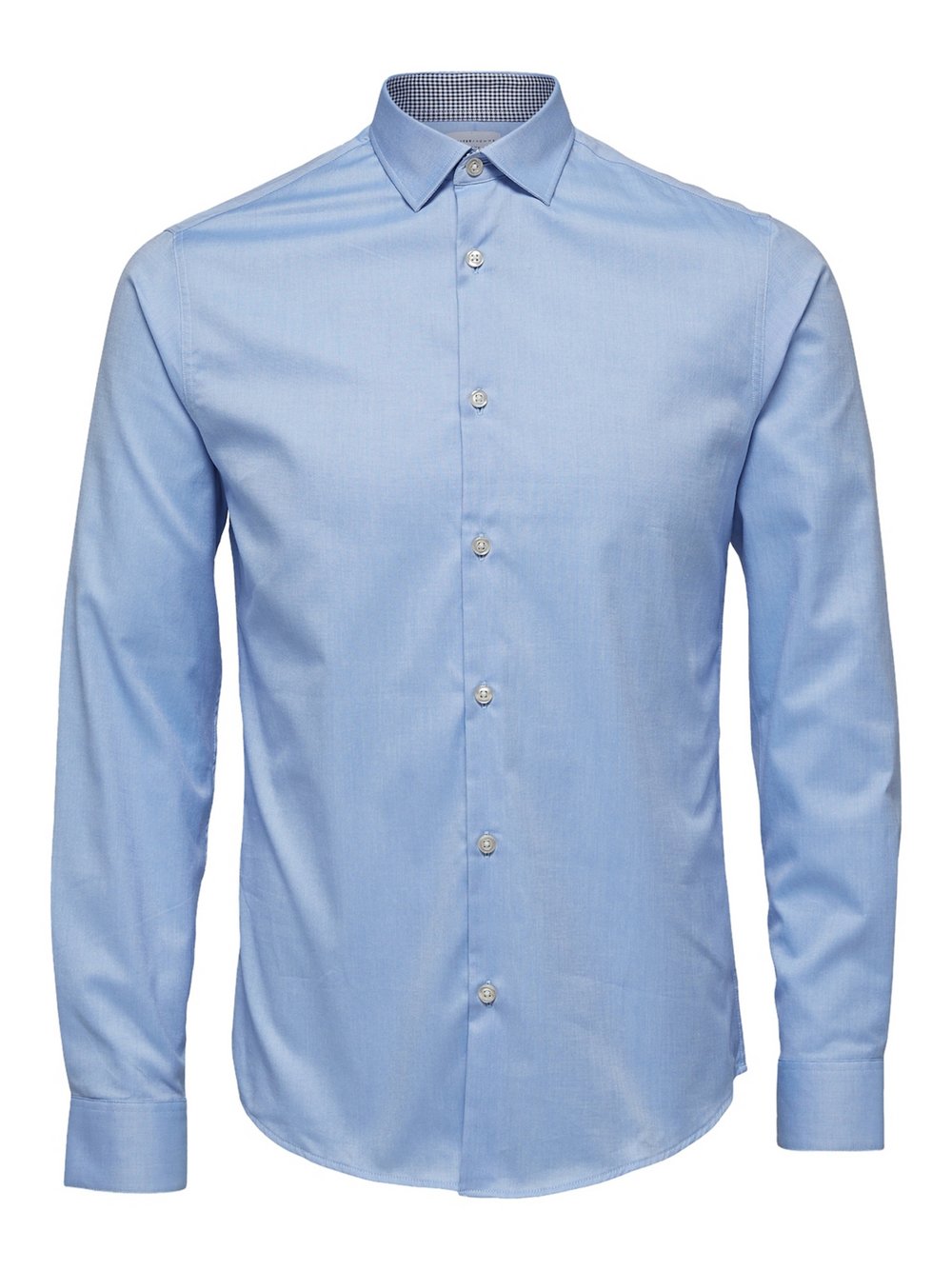 Selected Hemd Herren Slim Fit Baumwolle blau, L