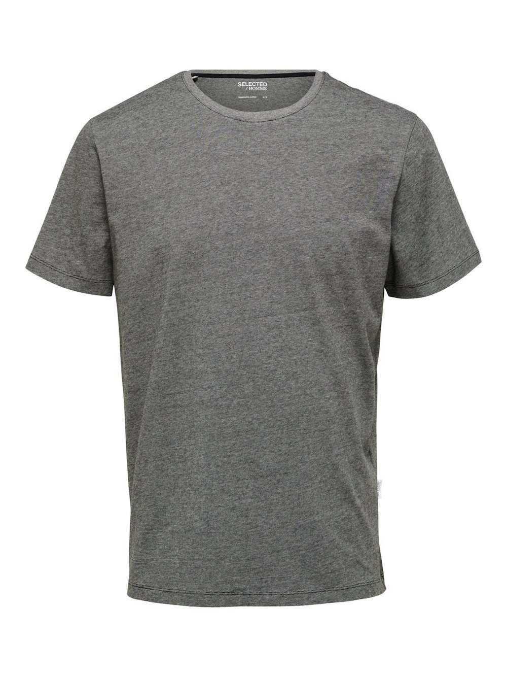 Selected T-Shirt Herren Baumwolle grau meliert, M