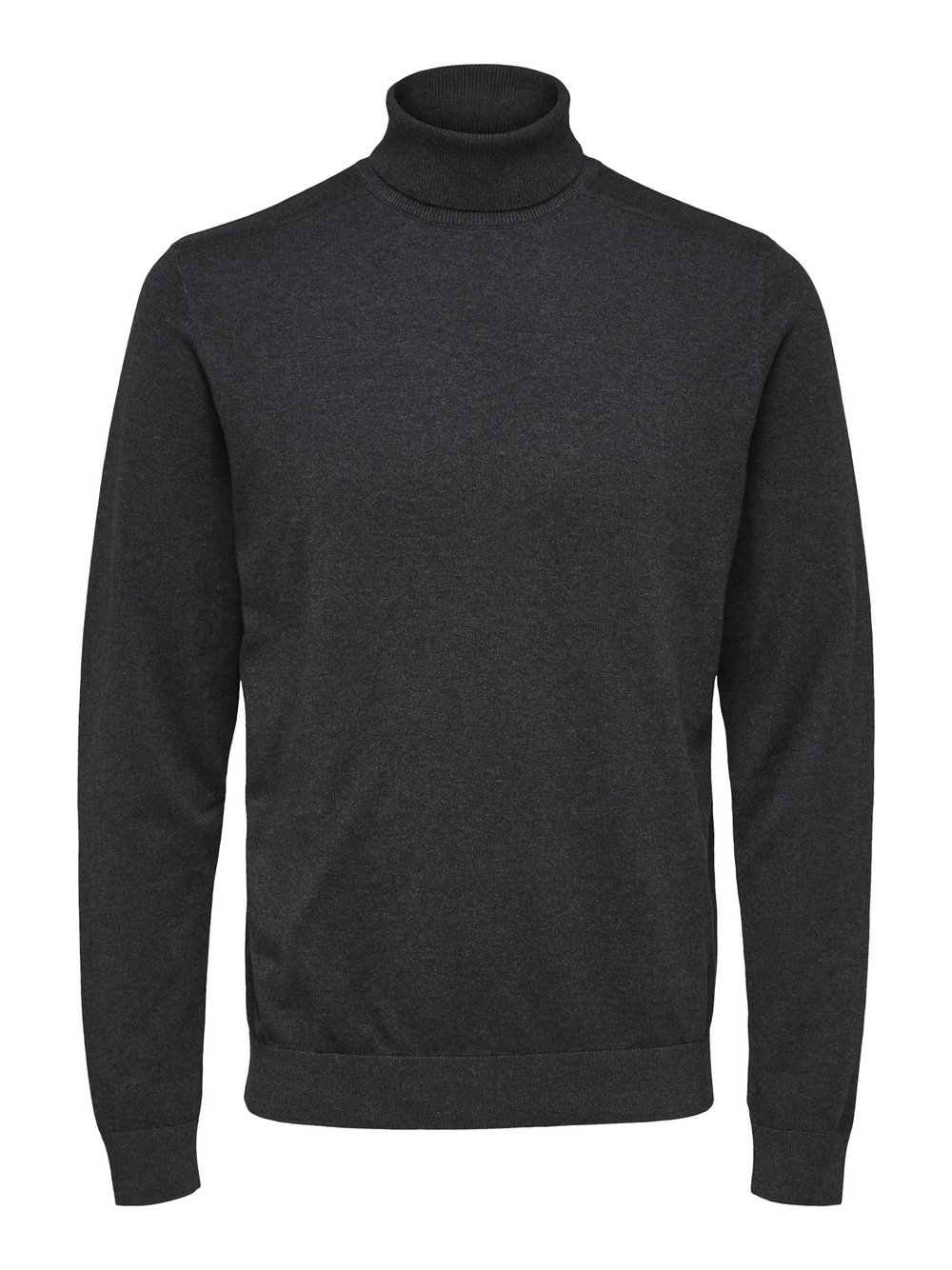 Selected Pullover Herren Baumwolle grau meliert, S