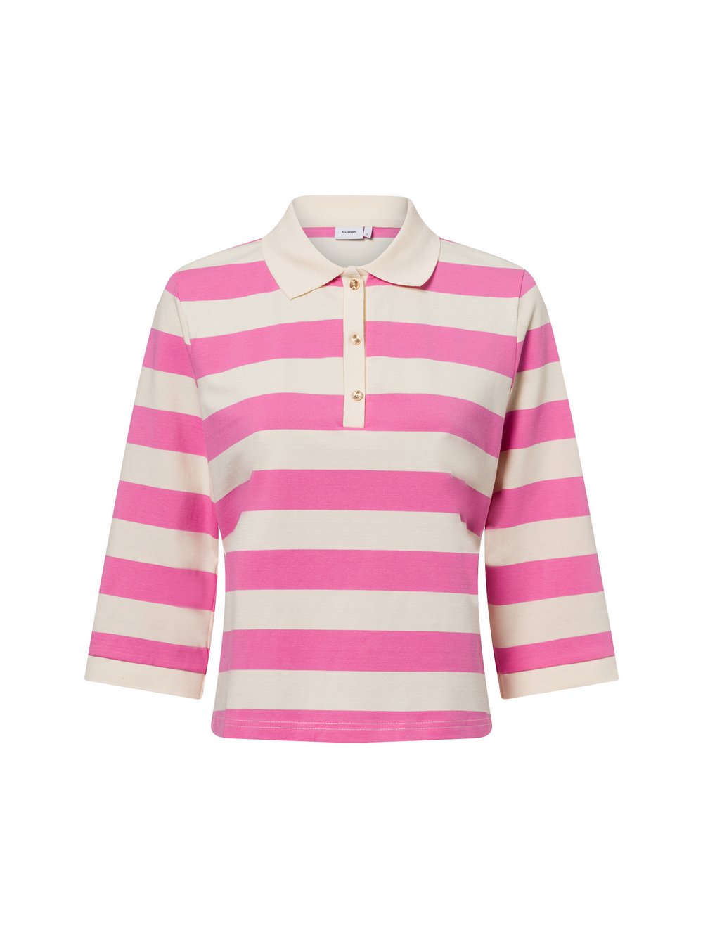 Thumbnail - Nümph Langarmshirt Damen Baumwolle mehrfarbig gestreift, XXL