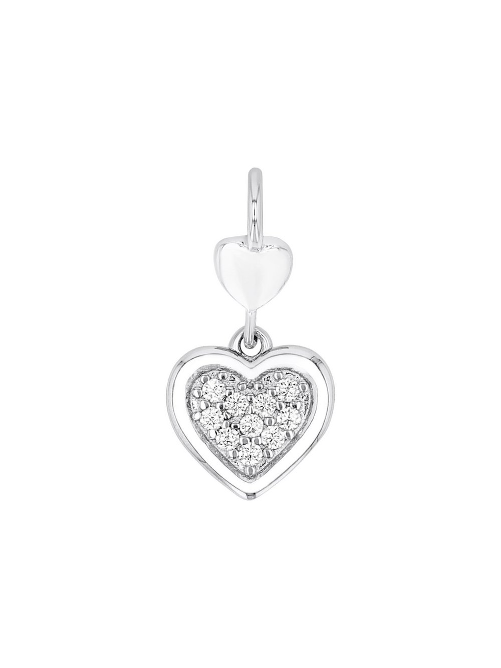 amor Motivanhänger Damen Sterlingsilber silber, ONE SIZE