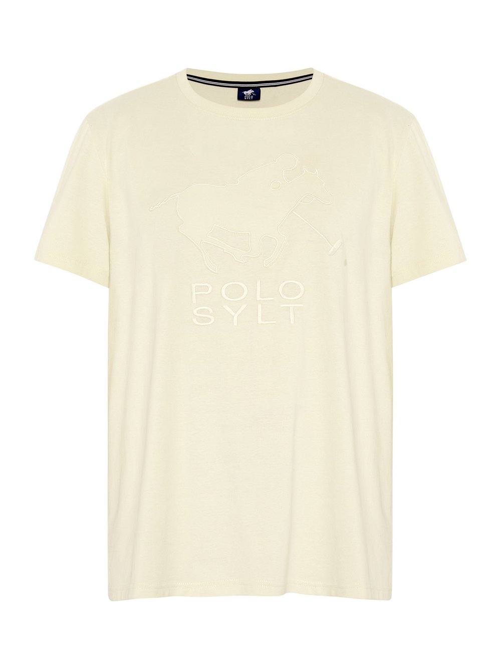 Polo Sylt T-Shirt Herren Baumwolle beige bedruckt, L