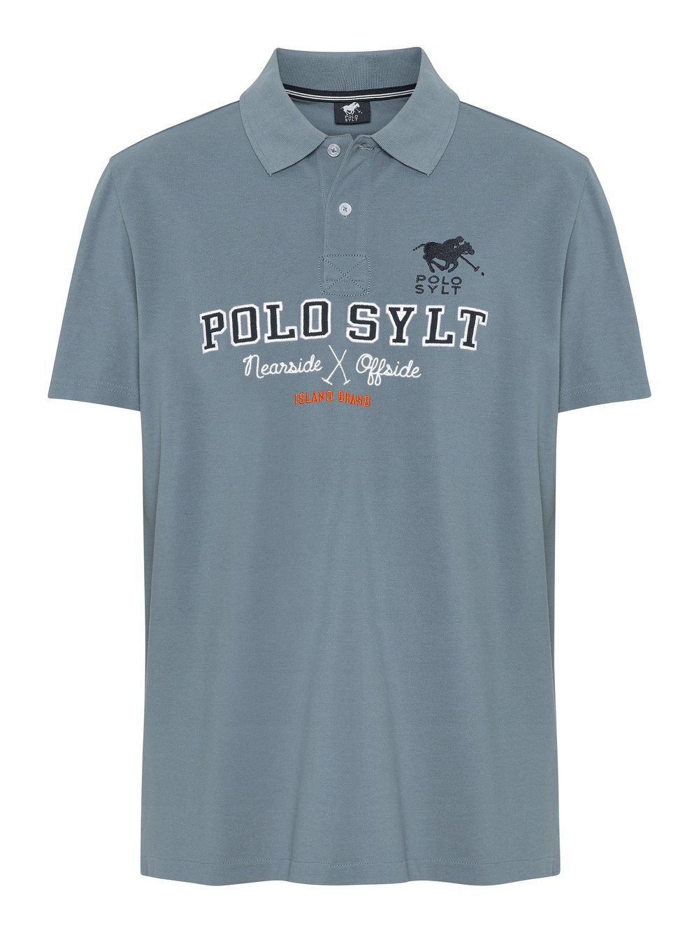 Polo Sylt Polo Herren Baumwolle blau bedruckt, M