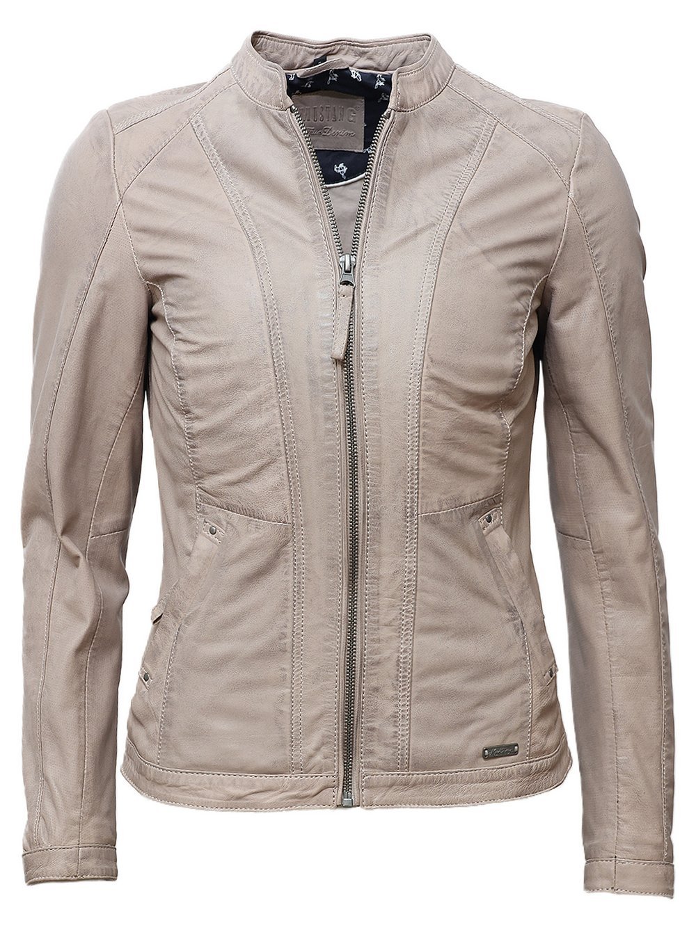 Mustang Lederjacke Damen rosa, S