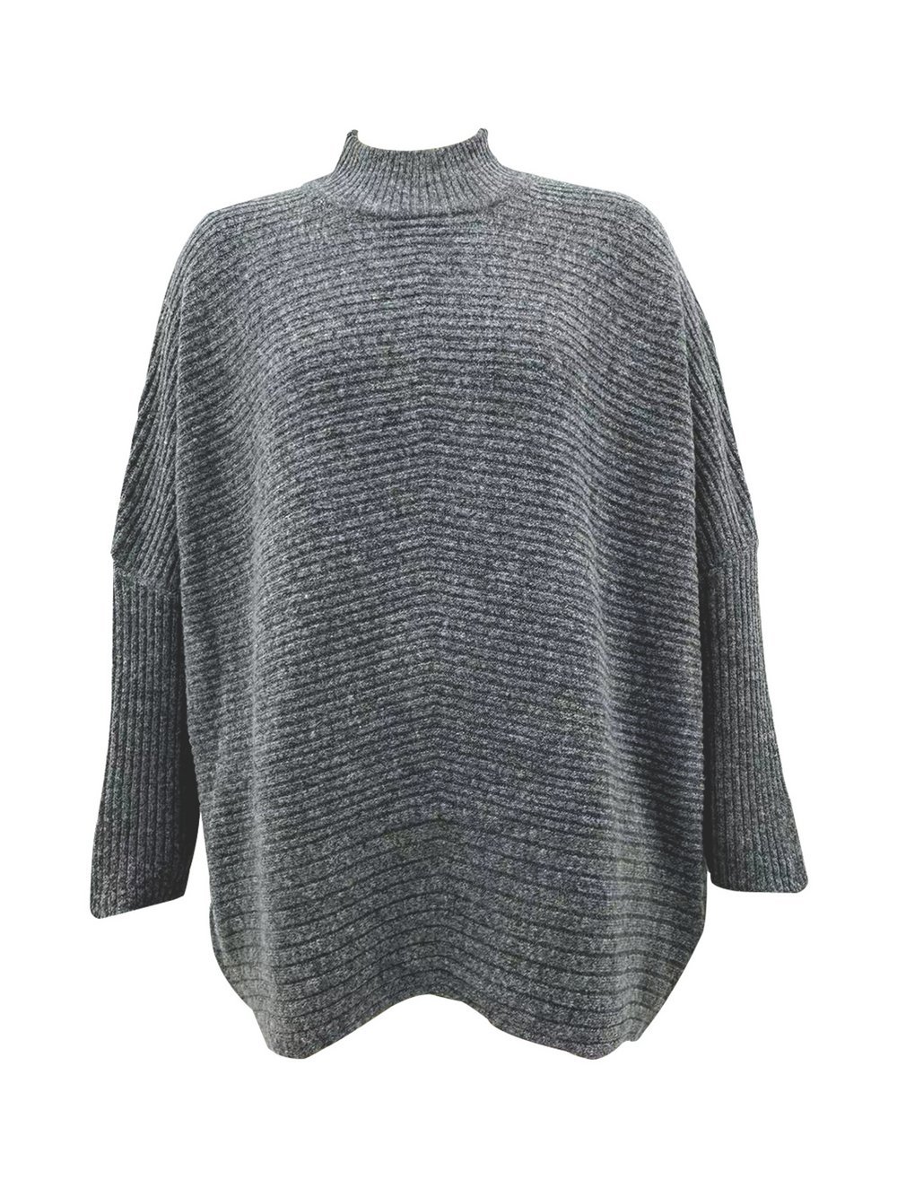 GINI LONDON Stricktop Damen grau, S/M