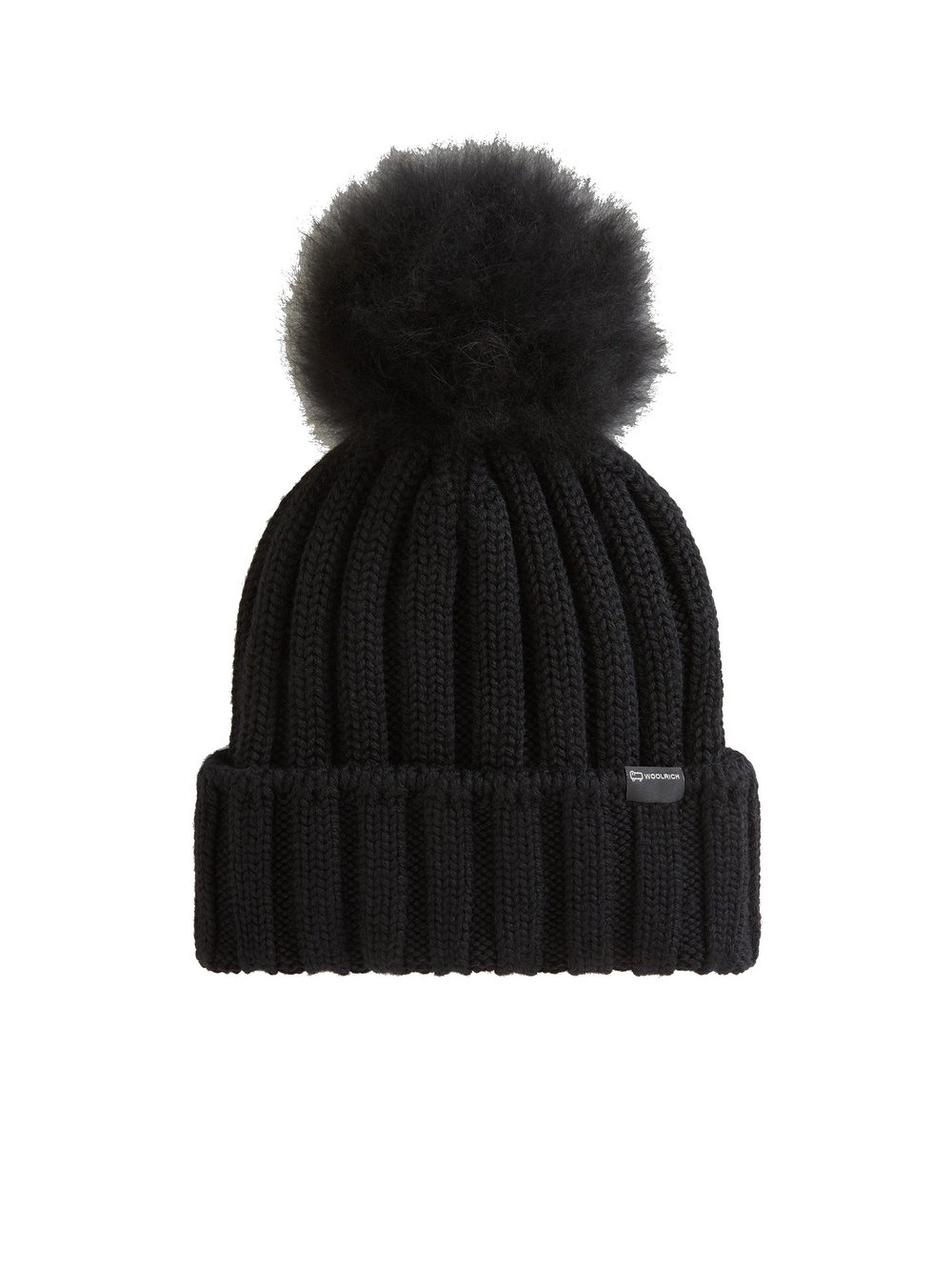 Woolrich Mütze Damen Wolle schwarz, M