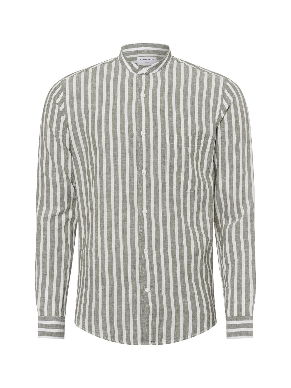 Lindbergh Freizeithemd mit Leinen-Anteil Herren Slim Fit mehrfarbig gestreift, XXL
