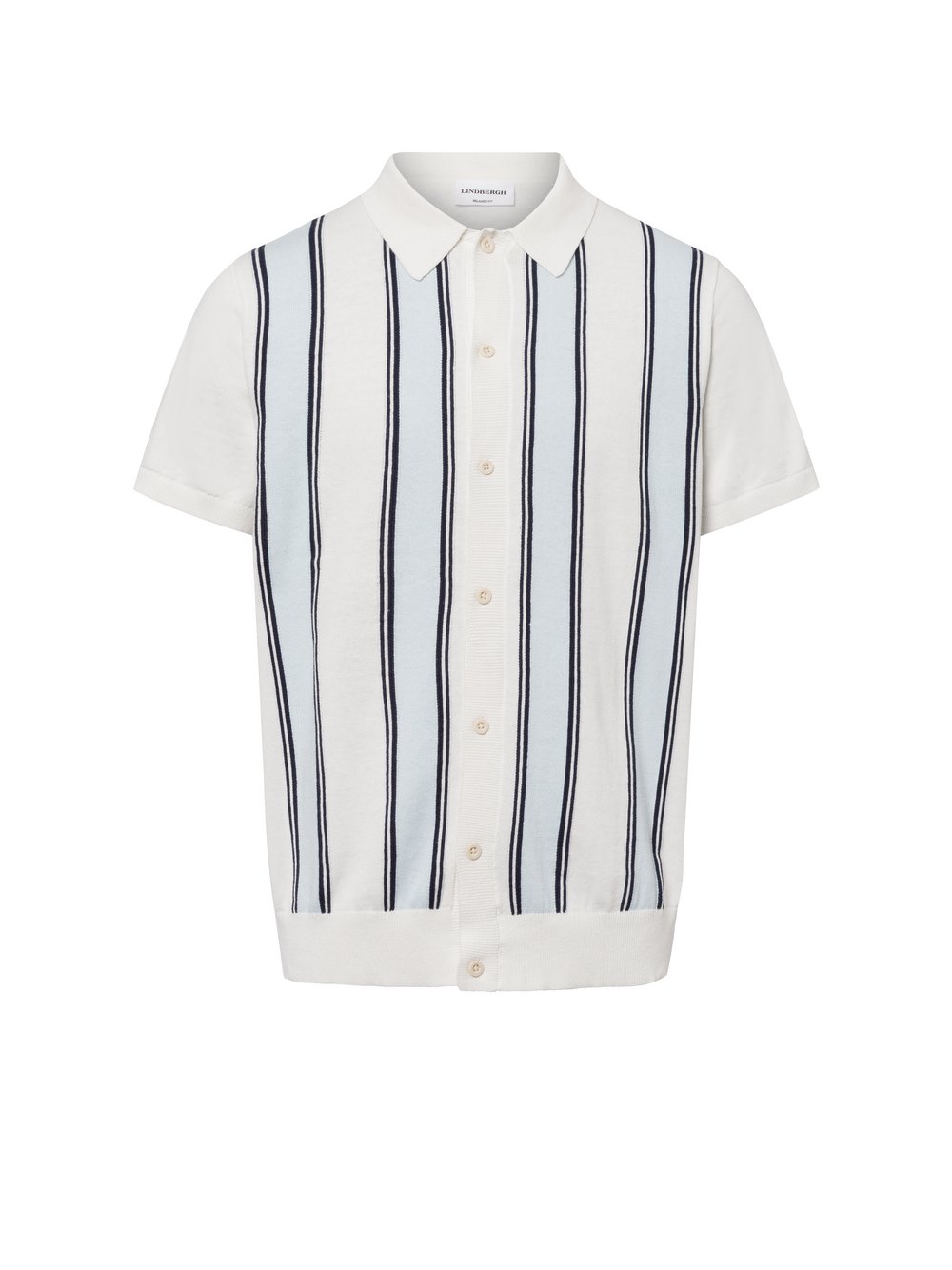 Lindbergh Poloshirt Herren Baumwolle mehrfarbig gestreift, M