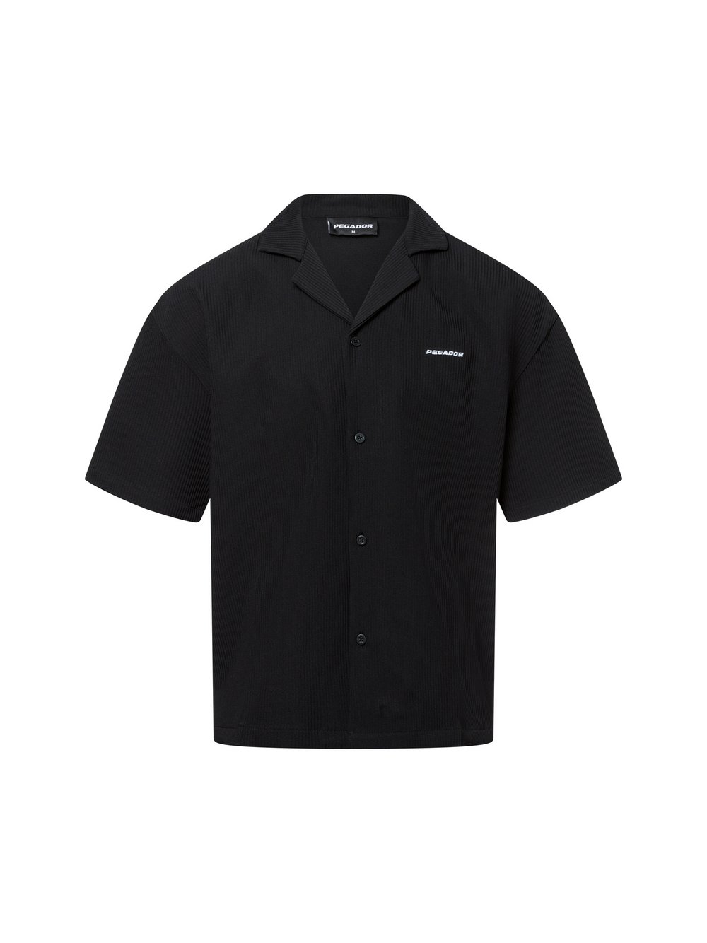 PEGADOR Freizeithemd Herren Comfort Fit schwarz, S