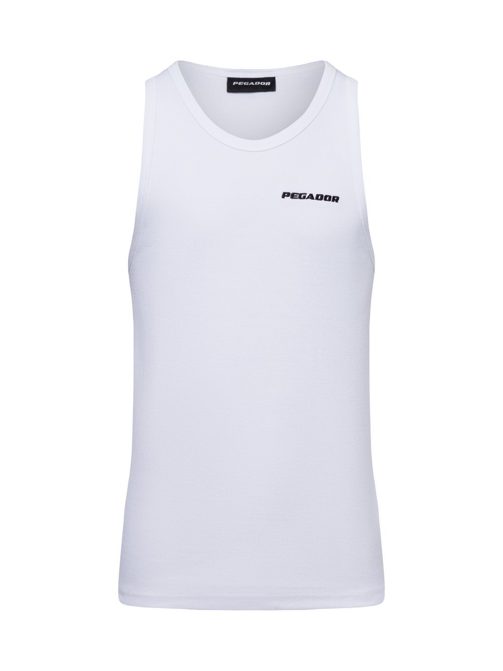 PEGADOR Tanktop Herren Baumwolle weiß, XS