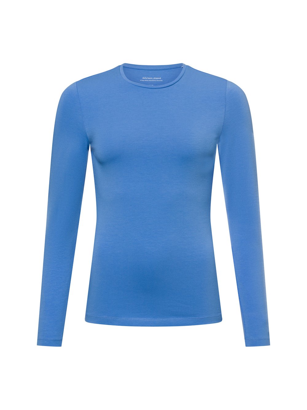 Opus Langarmshirt Damen Baumwolle blau, 44