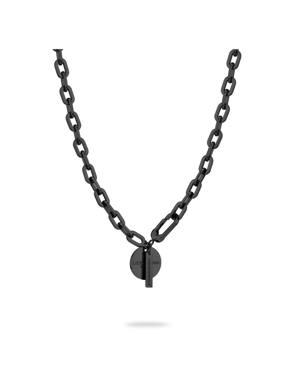 Liebeskind Berlin The Double Tag Damen Edelstahl schwarz, ONE SIZE