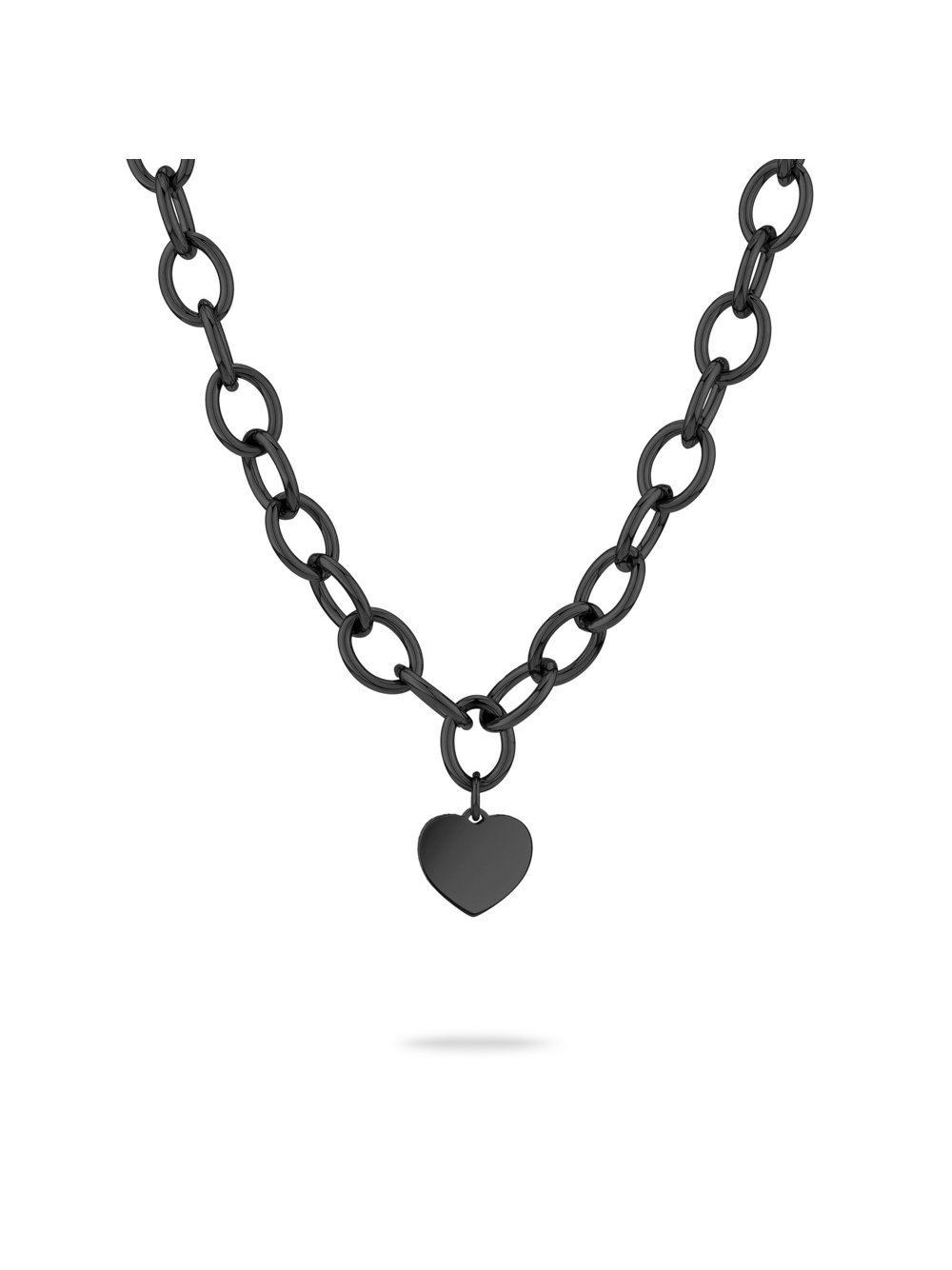 Liebeskind Berlin Halskette Damen Edelstahl schwarz, ONE SIZE
