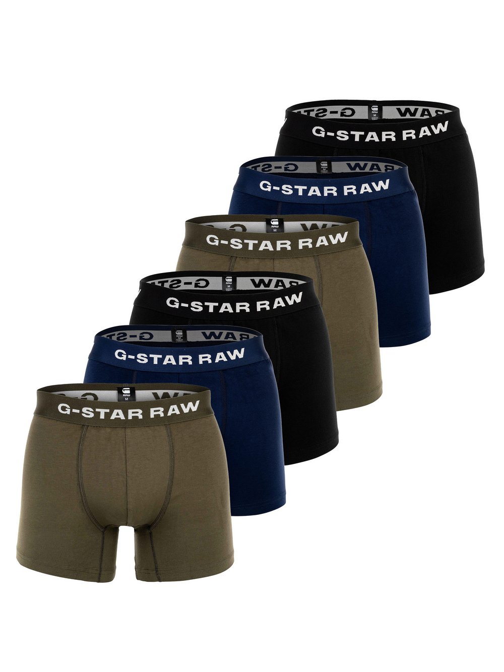 G-Star RAW Boxershort 6er Pack Herren Baumwolle mehrfarbig, M