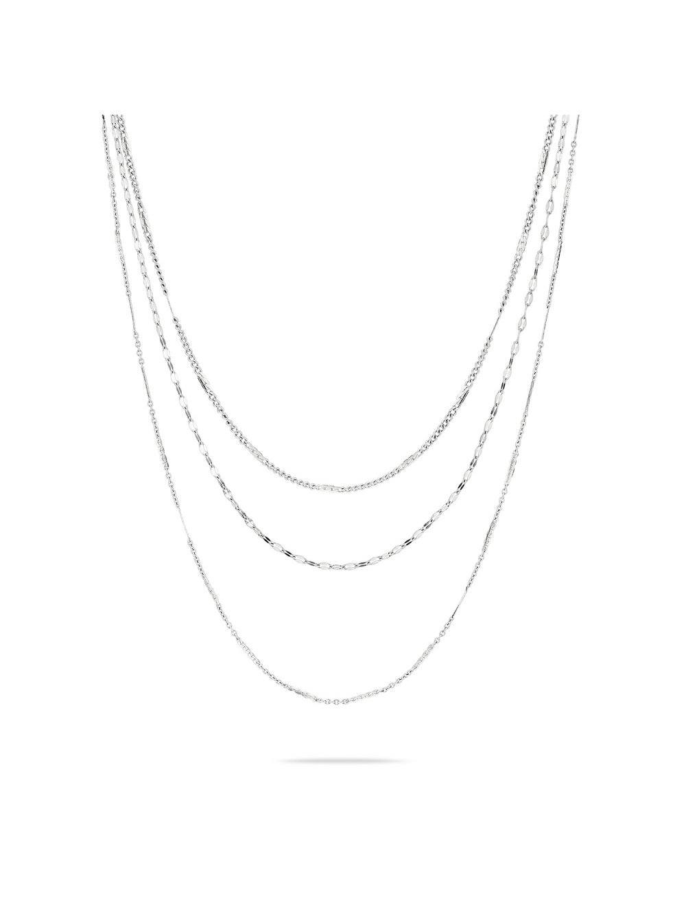 Liebeskind Berlin Halskette Damen Edelstahl silber, ONE SIZE