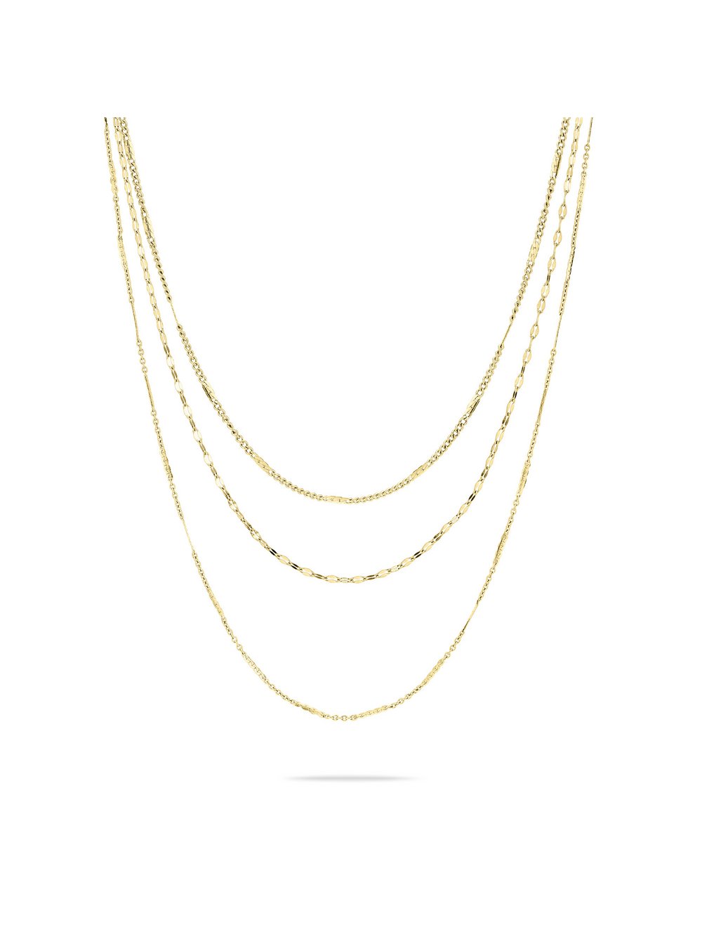 Liebeskind Berlin Halskette Damen Edelstahl gold, ONE SIZE