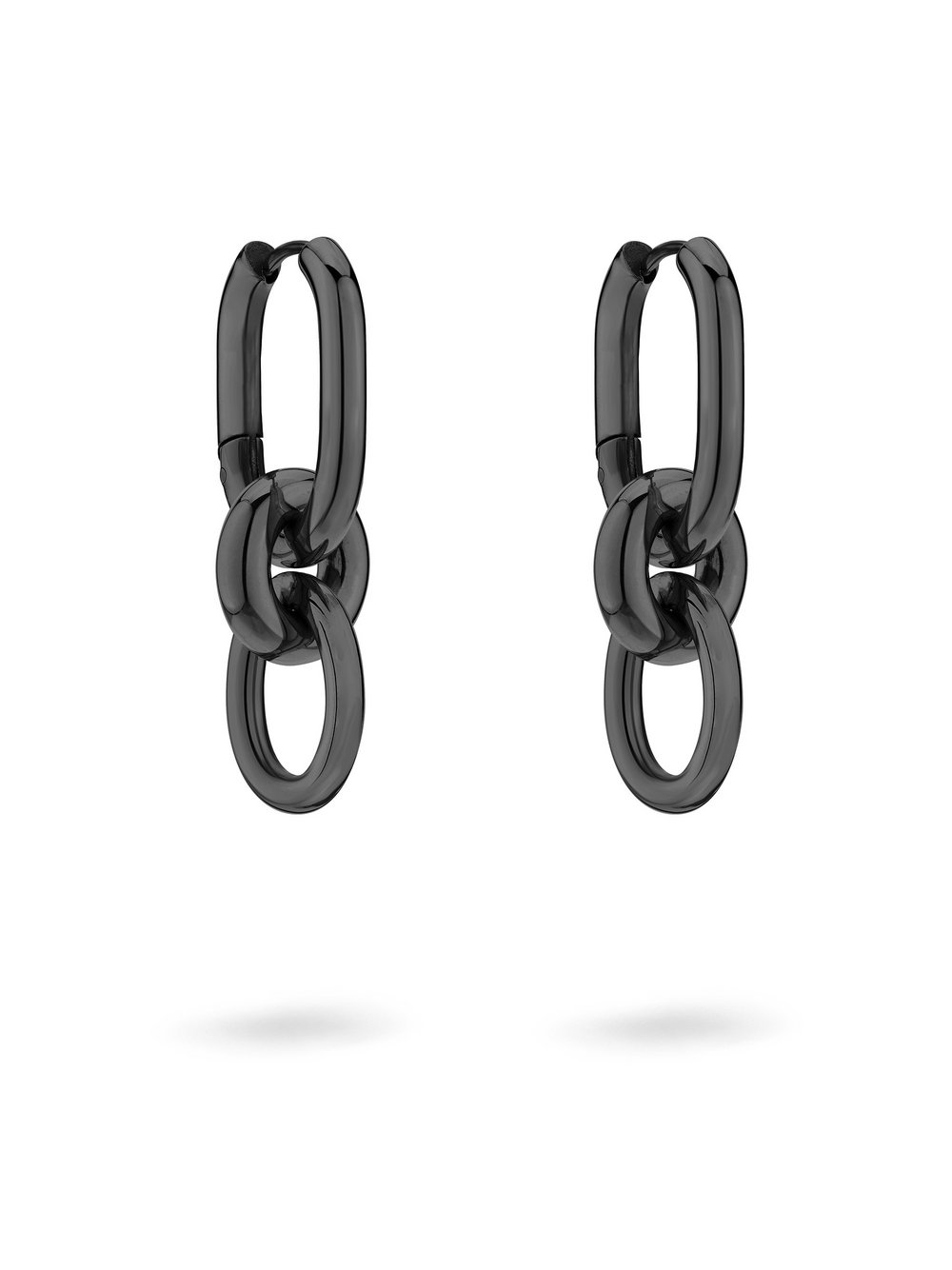 Liebeskind Berlin Ohrringe Damen Edelstahl schwarz, ONE SIZE