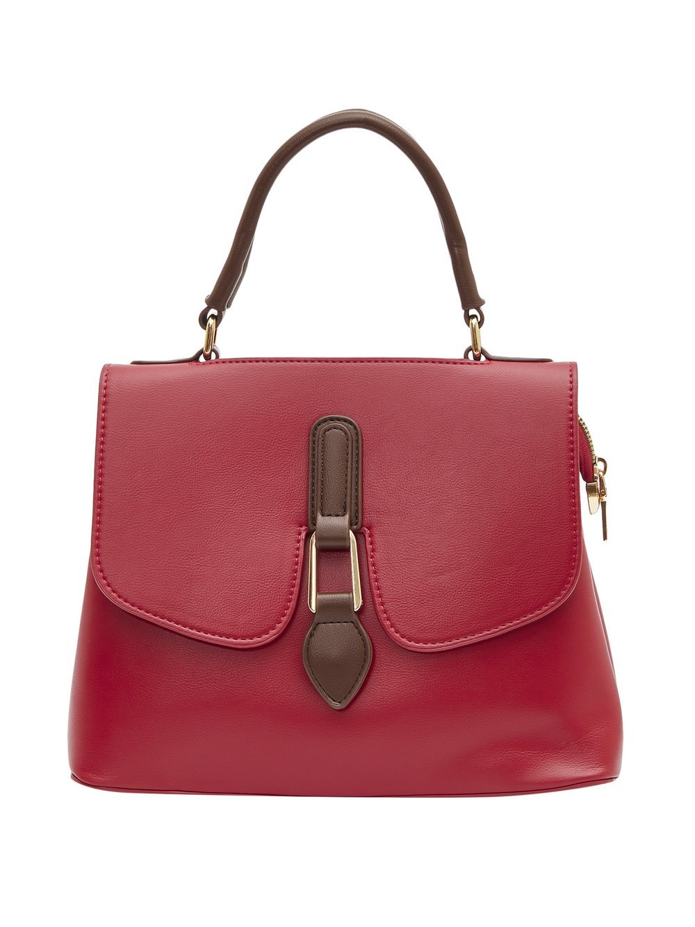 Usha Handtasche Damen Viskose rot kariert, ONE SIZE