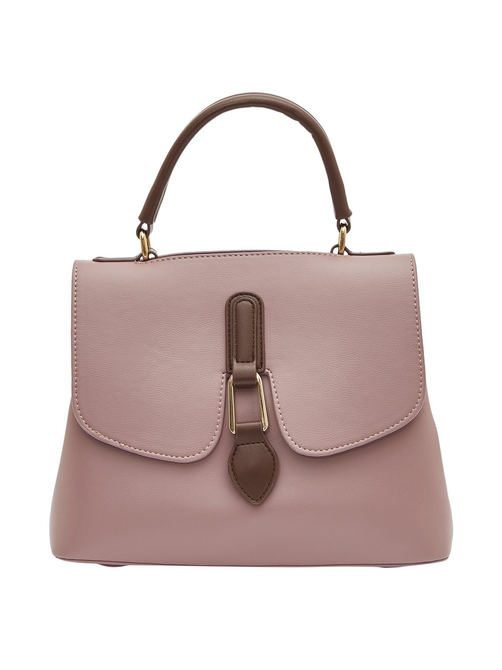 Usha Handtasche Damen Viskose rosa kariert, ONE SIZE