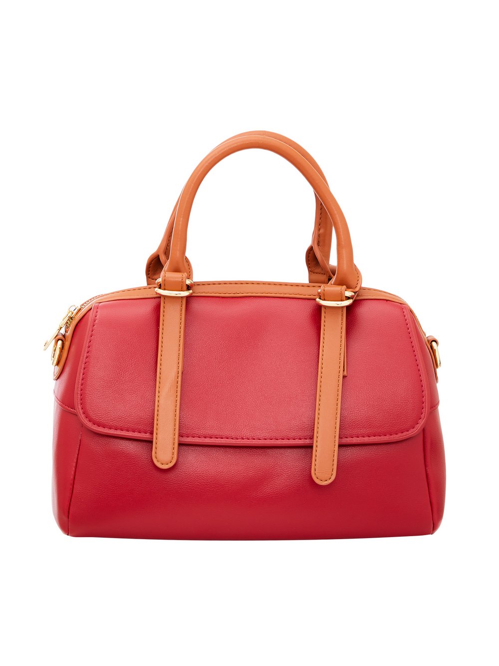 Usha Handtasche Damen Viskose rot kariert, ONE SIZE