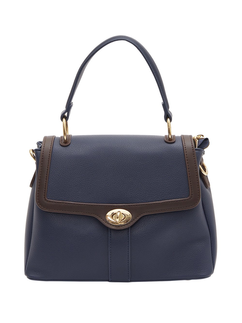 Usha Handtasche Damen Viskose blau kariert, ONE SIZE