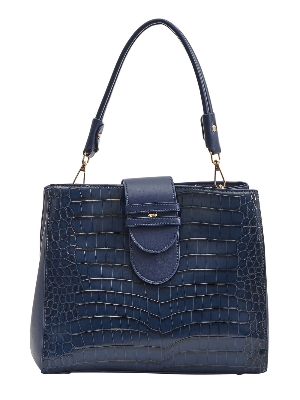 Usha Handtasche Damen Viskose blau gemustert, ONE SIZE