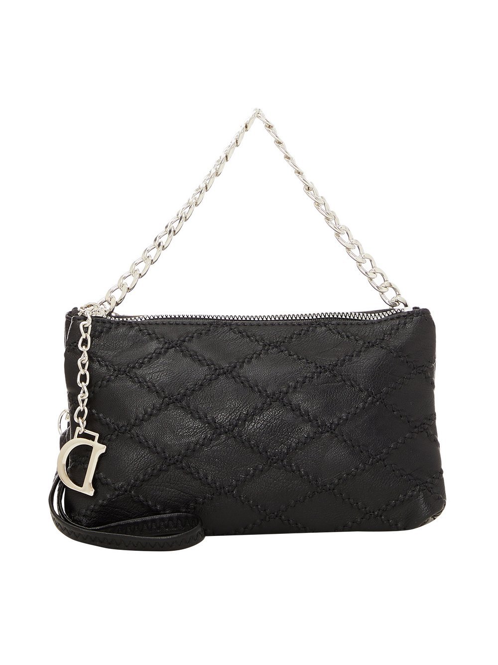 Faina Handtasche Damen Viskose schwarz, ONE SIZE