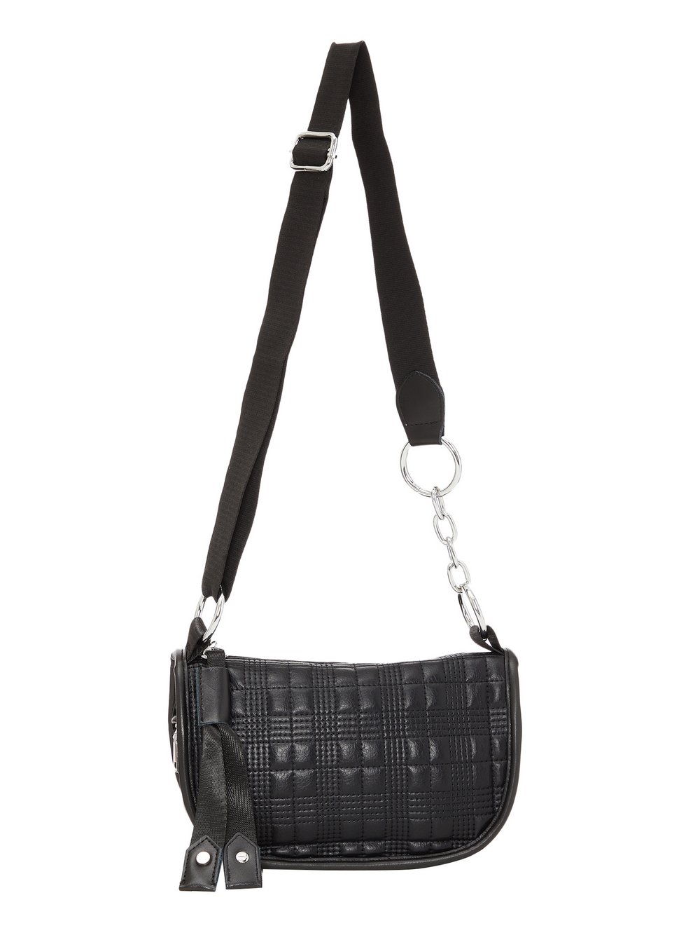 Faina Handtasche Damen Viskose schwarz, ONE SIZE