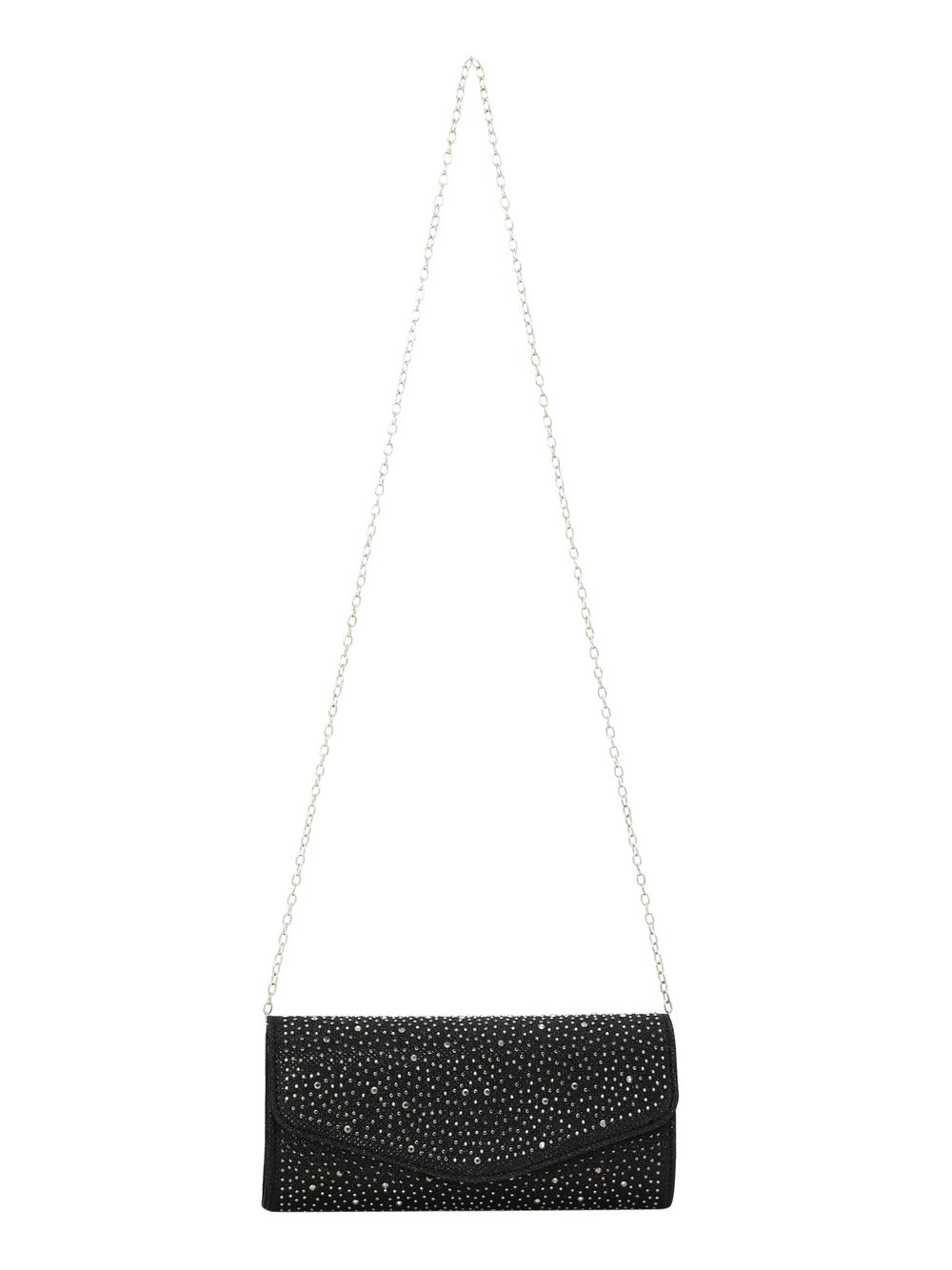 Faina Handtasche Damen Viskose schwarz, ONE SIZE