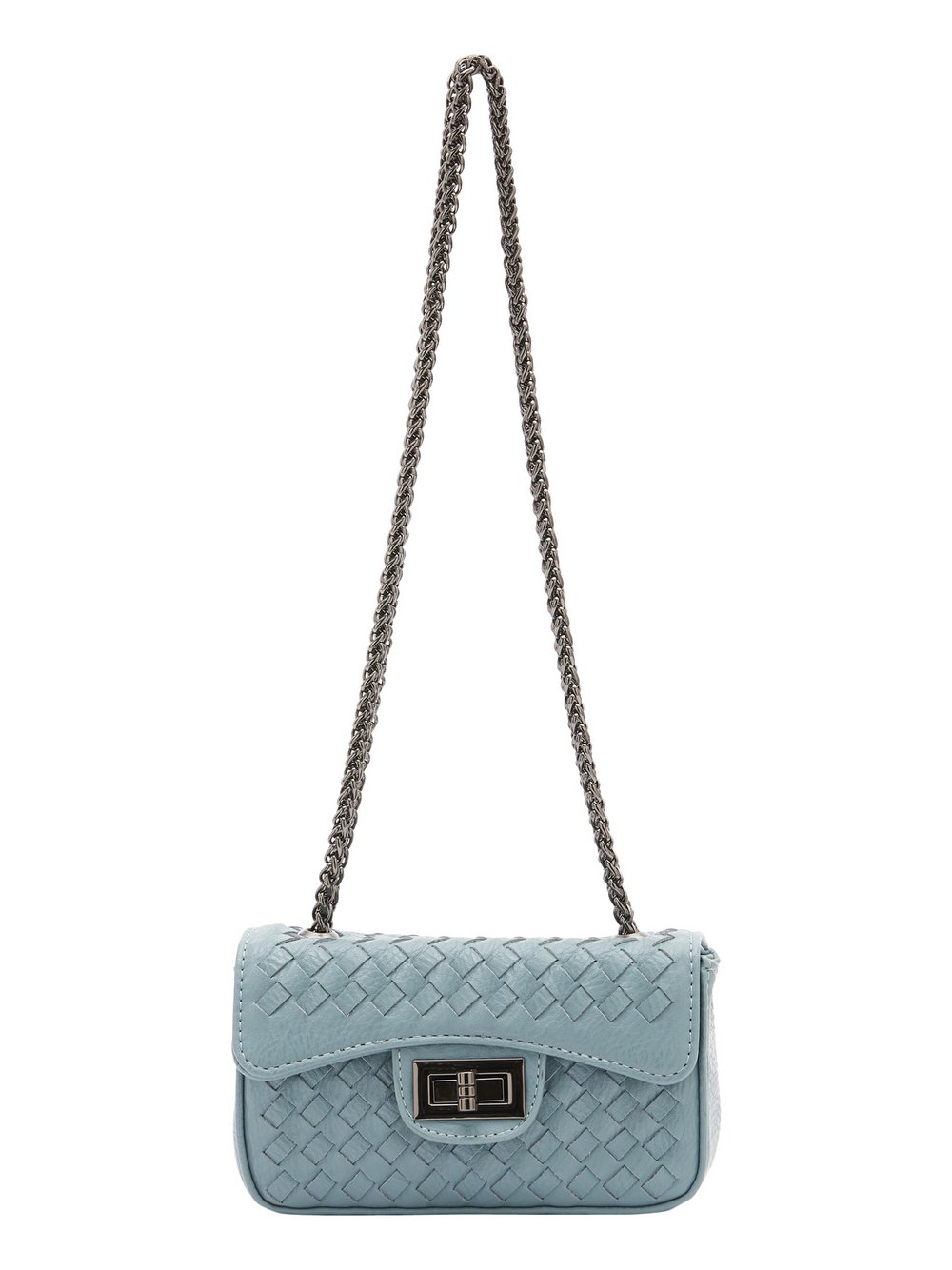 Faina Schultertasche Damen Viskose blau, ONE SIZE