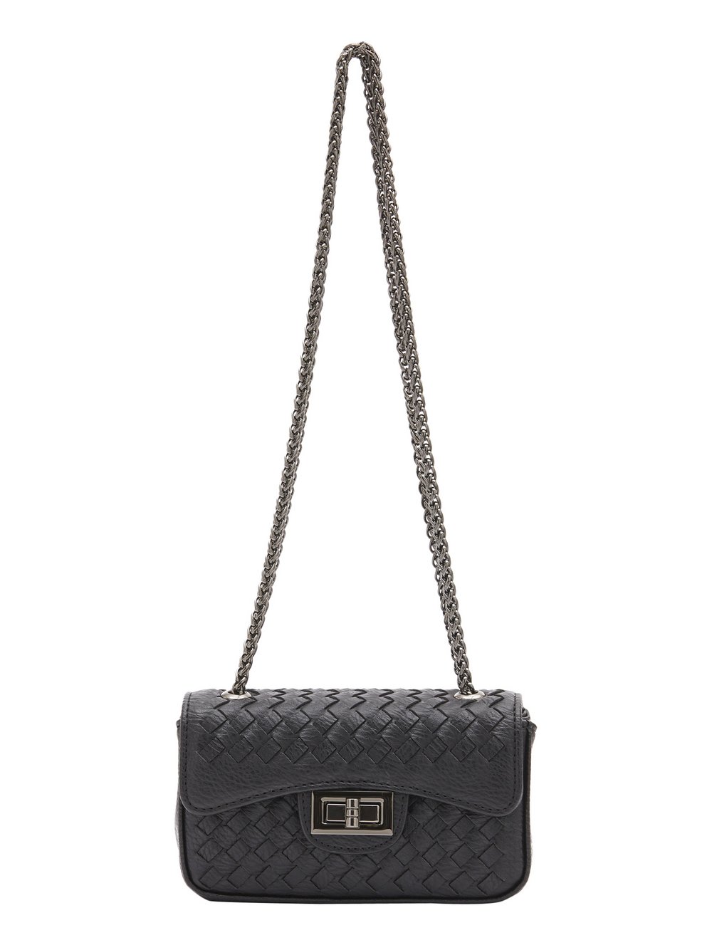 Faina Schultertasche Damen Viskose schwarz, ONE SIZE