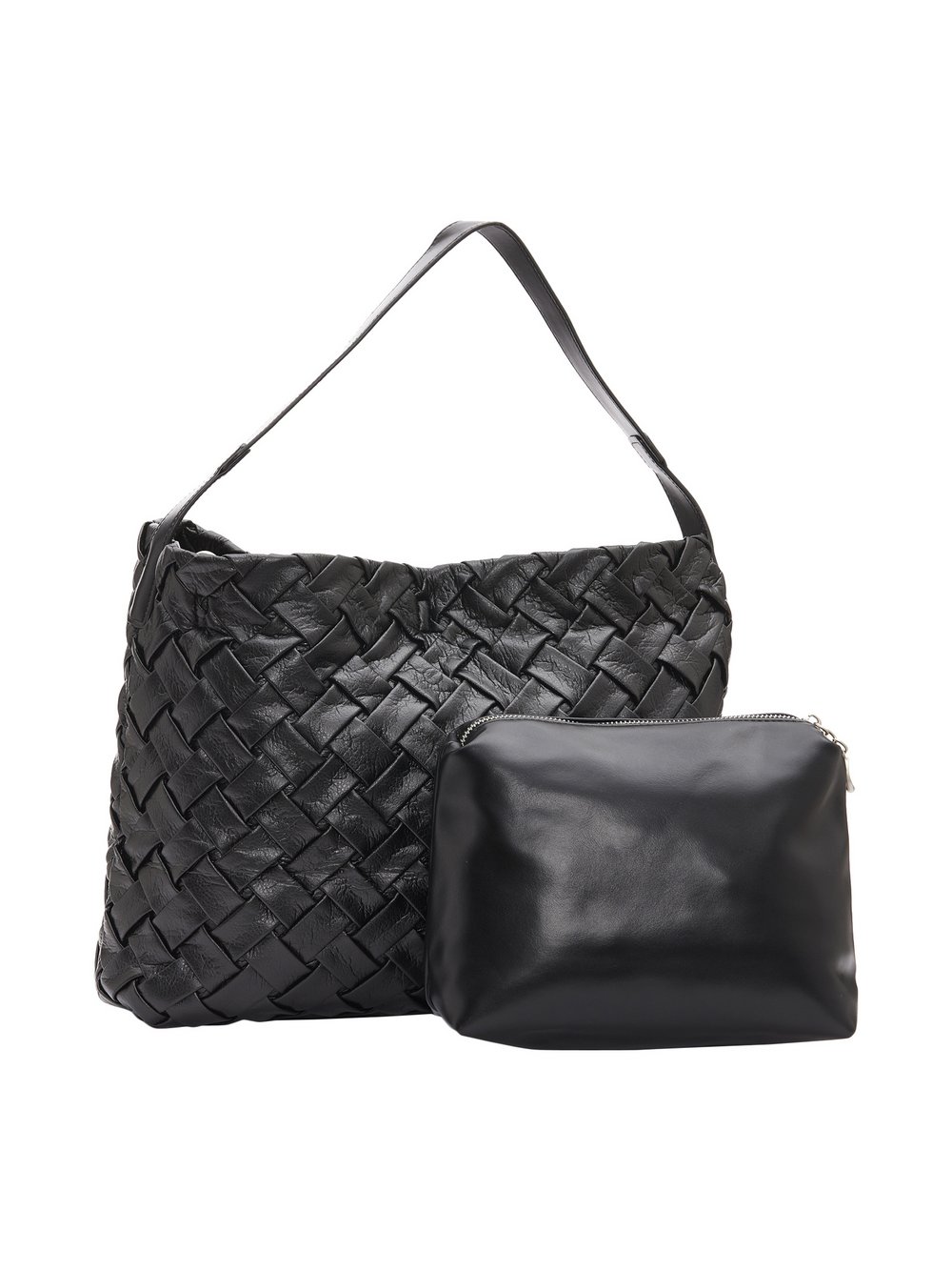 Usha Schultertaschen Damen Viskose schwarz, ONE SIZE