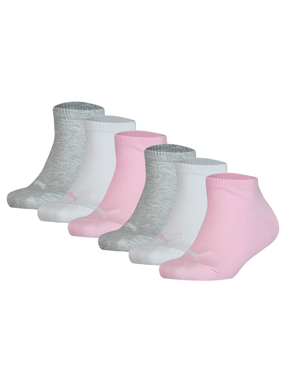 Puma Socken 6er Pack Kinder Baumwolle rosa, 35-38