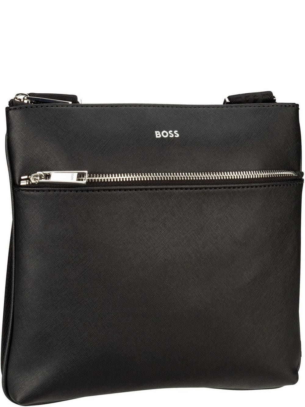 BOSS Beuteltasche Herren Leder schwarz, ONE SIZE