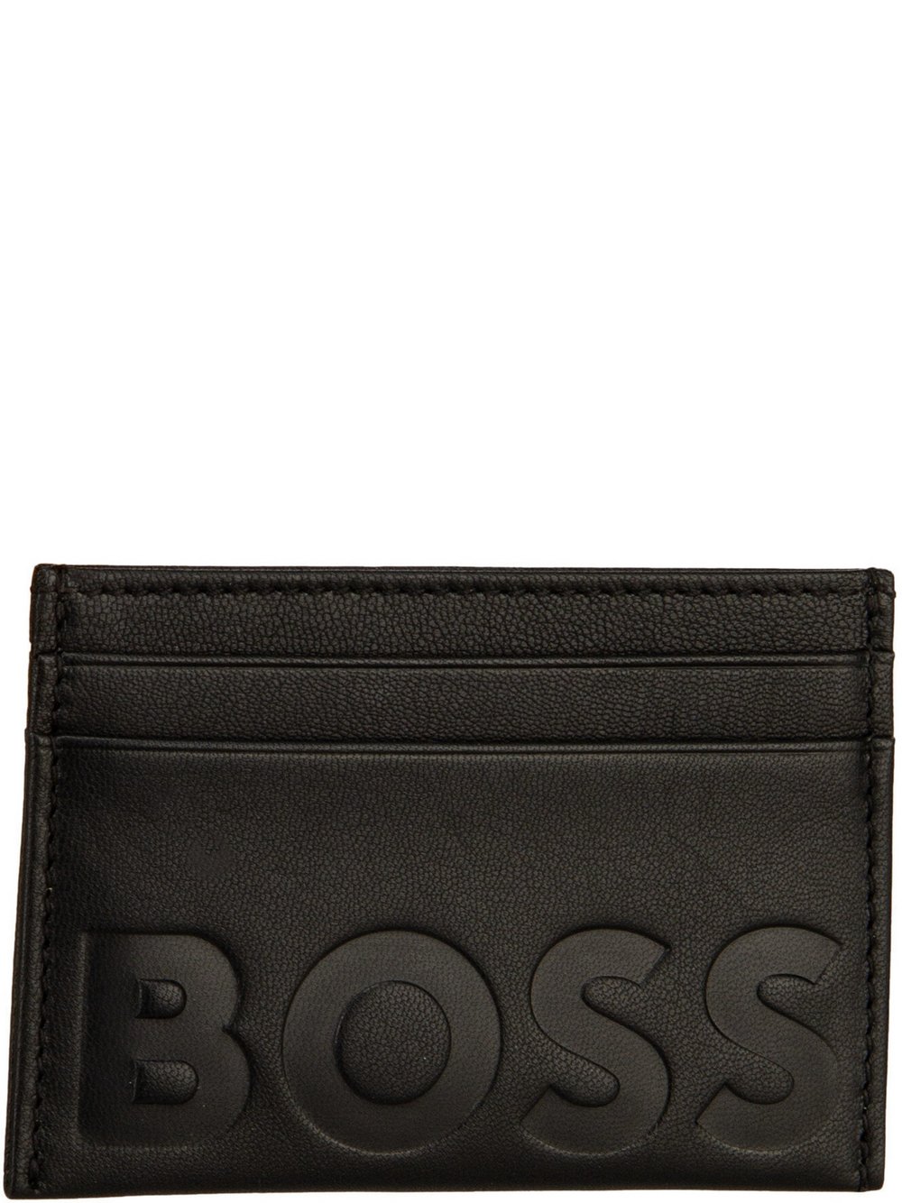 BOSS Kreditkartenetui Herren Leder schwarz, ONE SIZE