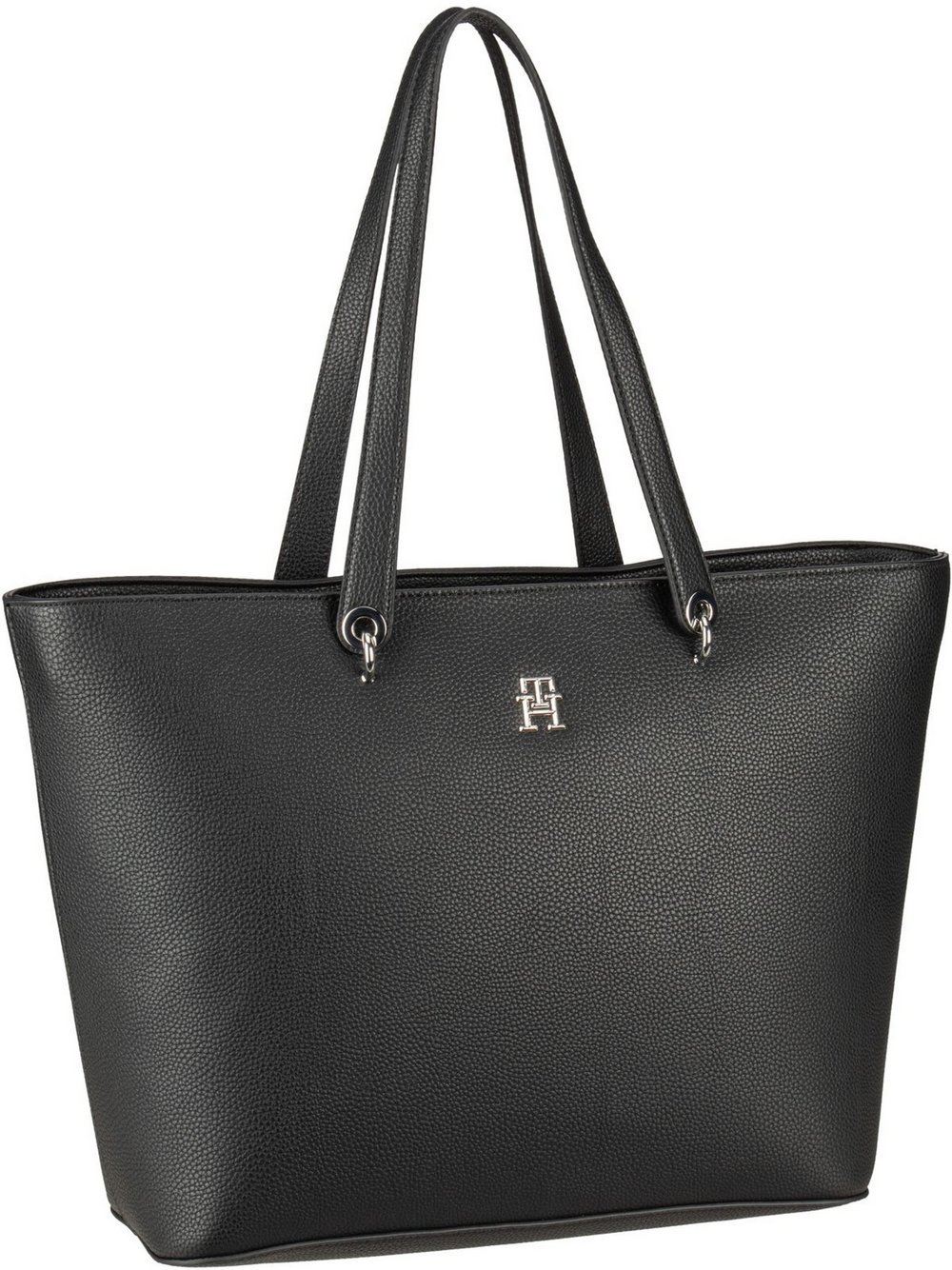 Tommy Hilfiger Shopper Damen Kunstleder schwarz, ONE SIZE