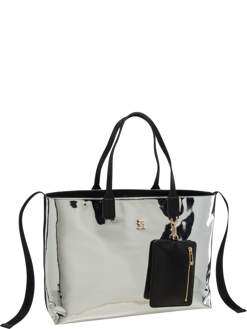 Tommy Hilfiger Shopper Damen Kunstleder silber, ONE SIZE