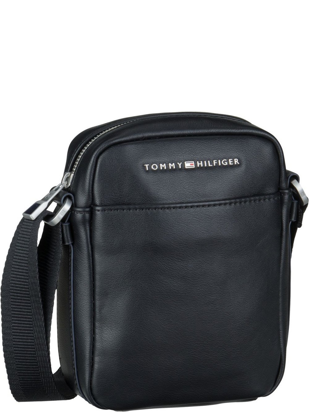 Tommy Hilfiger Umhängetasche Herren Kunstleder schwarz, ONE SIZE