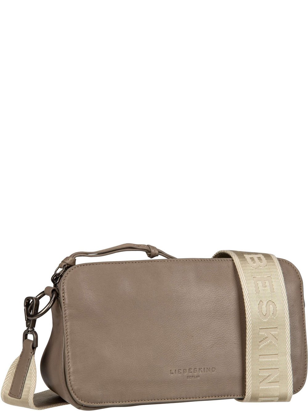 Liebeskind Berlin Bodybag Damen Leder grau, ONE SIZE