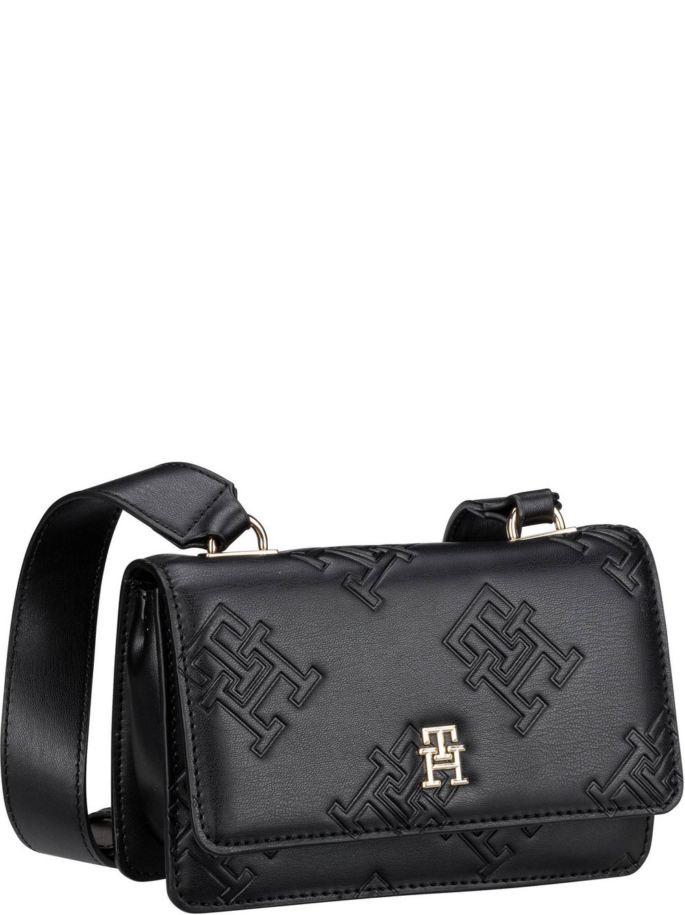 Tommy Hilfiger Umhängetasche Damen Kunstleder schwarz, ONE SIZE