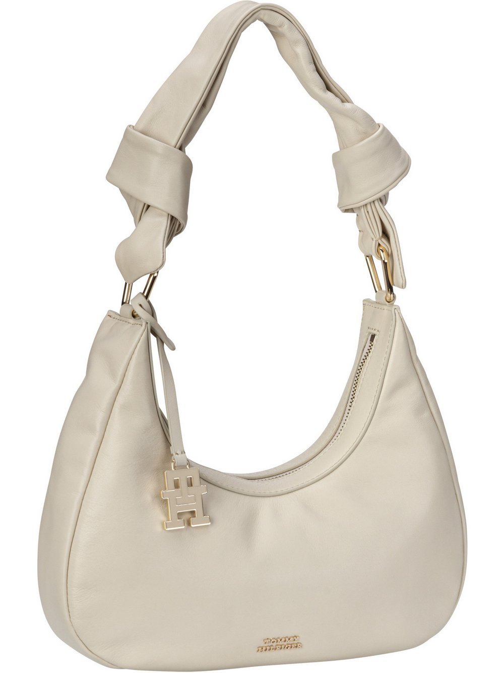 Tommy Hilfiger Handtasche Damen Leder beige, ONE SIZE