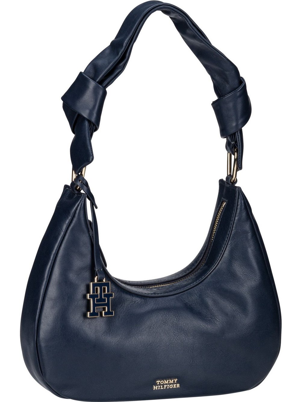 Tommy Hilfiger Handtasche Damen Leder blau, ONE SIZE