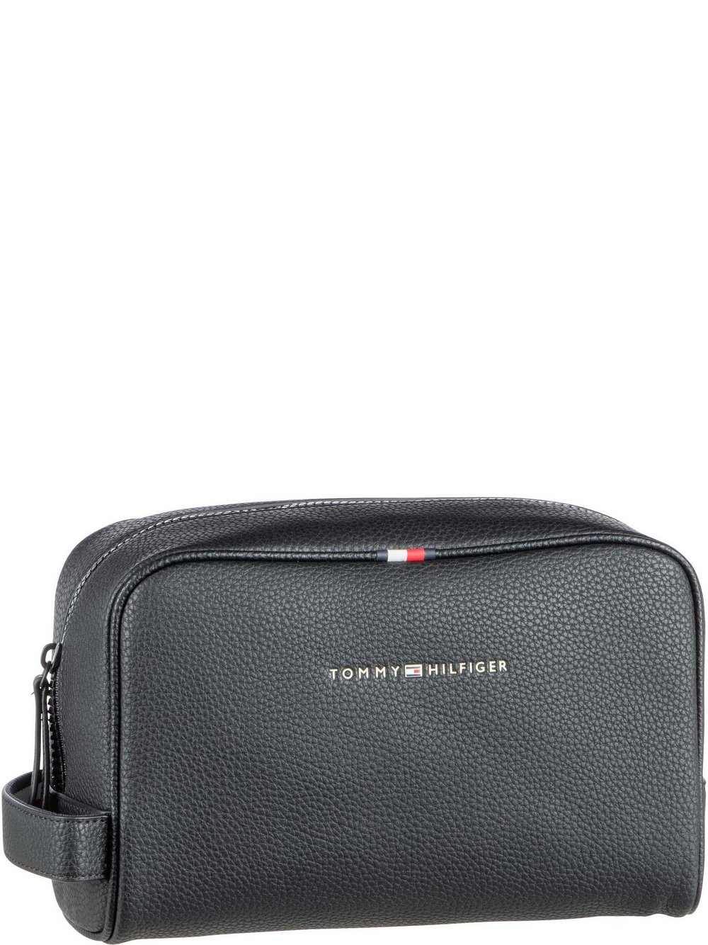 Tommy Hilfiger Kulturbeutel Herren Kunstleder schwarz, ONE SIZE