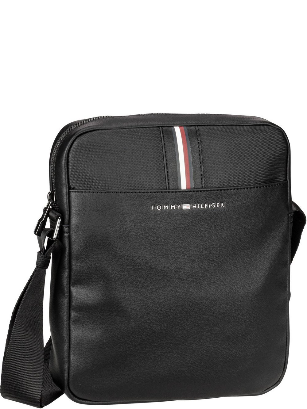 Tommy Hilfiger Bodybag Herren Kunstleder schwarz, ONE SIZE