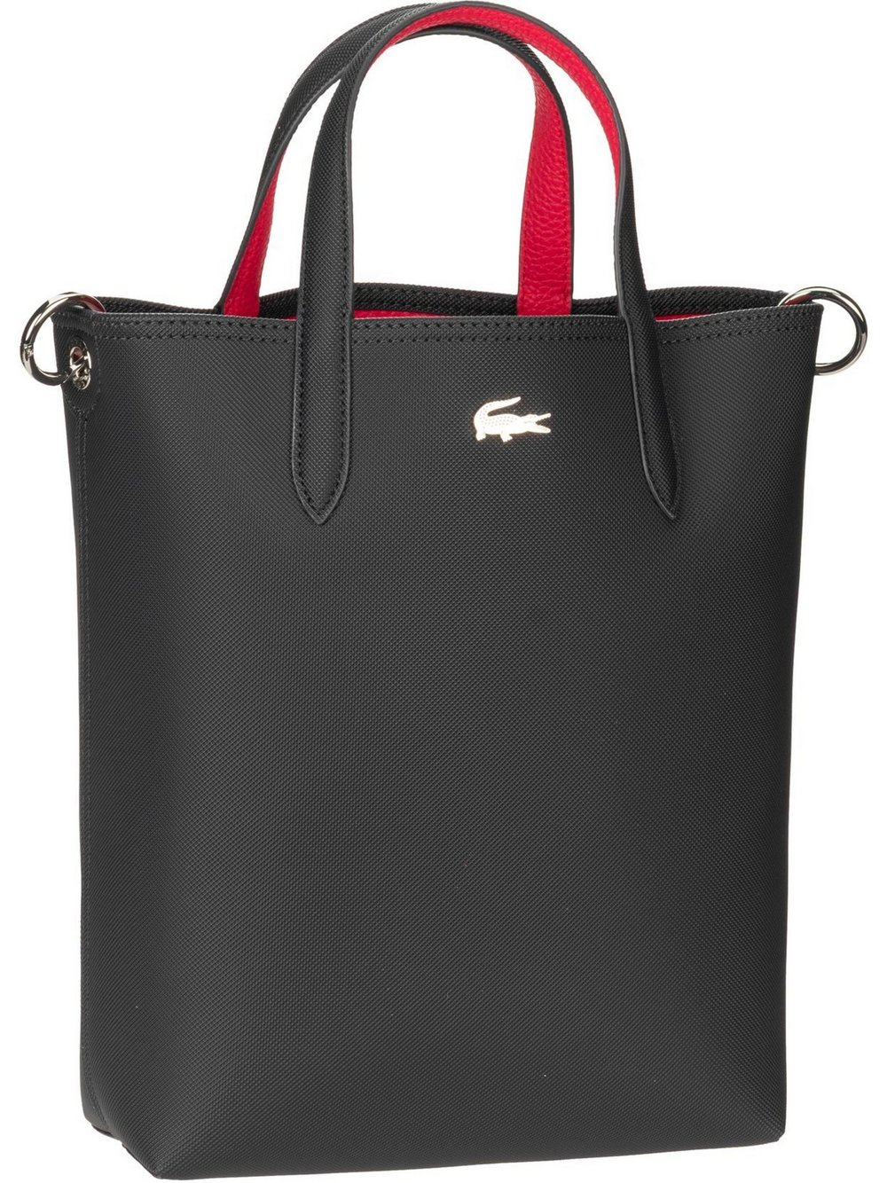 Lacoste Handtasche Damen Kunstleder schwarz, ONE SIZE