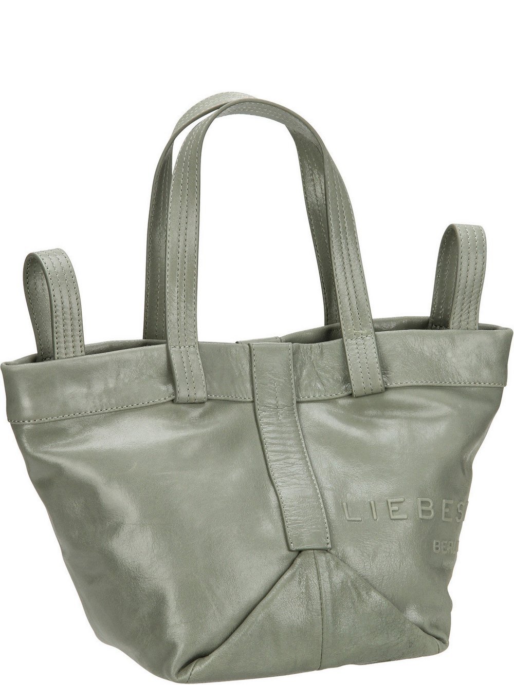 Liebeskind Berlin Shopper Damen Leder grün, ONE SIZE